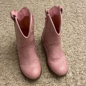 Pink cowgirl boots